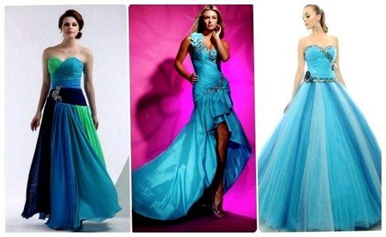 Береги любові: вибираємо синє весільну сукню