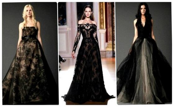 Чорна перлина, або Як вибрати чорне весільну сукню