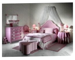 Дизайн спальні для дівчинки