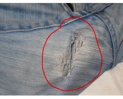 Як зашити дірку на джинсах?