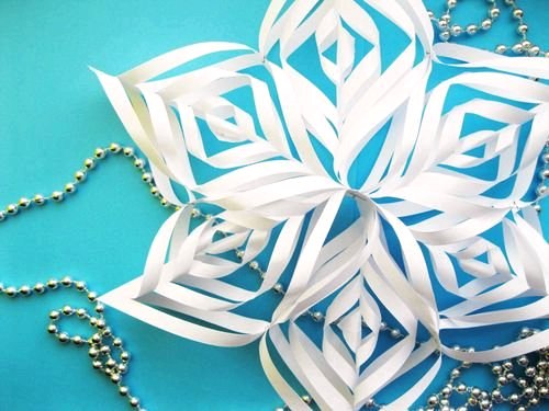 Краса в простоті: об`ємні сніжинки з паперу своїми руками