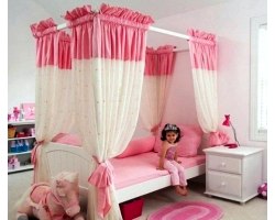 Рожевий колір в дитячій кімнаті