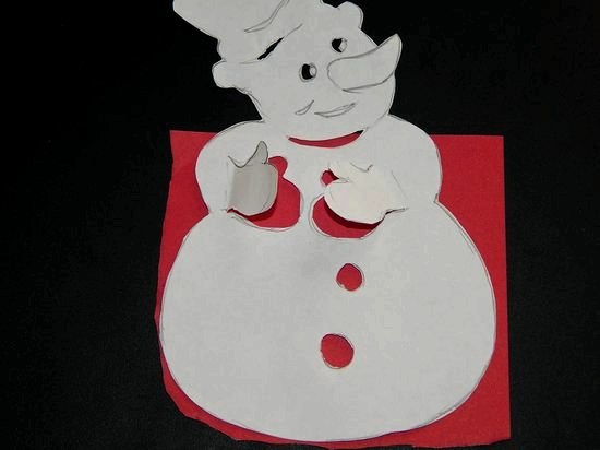 Сніговий один: як зробити сніговика з паперу своїми руками