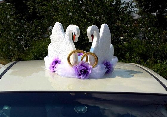 Весільні кільця на машину - нестандартні ідеї