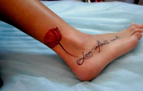 Татуювання для дівчат на нозі