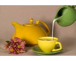 Зелений чай з молоком для схуднення